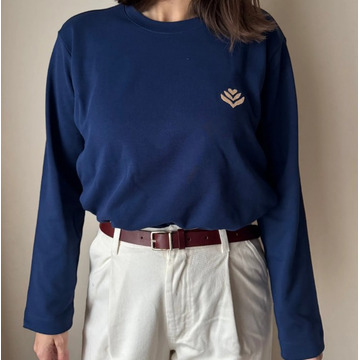 Navy lange mouw T-shirt - 104854_01_58087.jpg