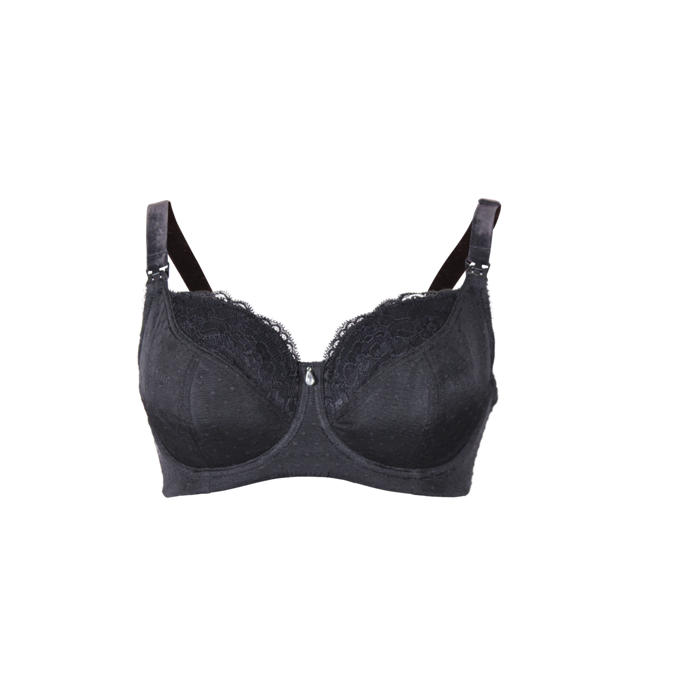 Timtams wire nursing bra - black bij Mamado