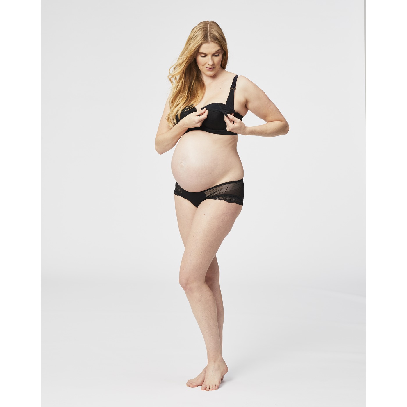 Timtams wire nursing bra - black bij Mamado