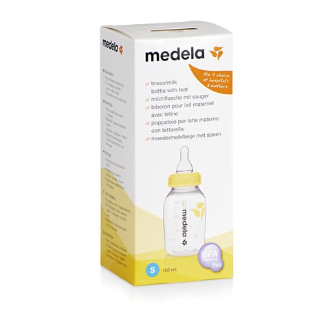 moedermelkfles 150ml + slow flow speen - 100098_01_200.0597 Moedermelkflesjes 150ml met slow flow speen verpakking .jpg