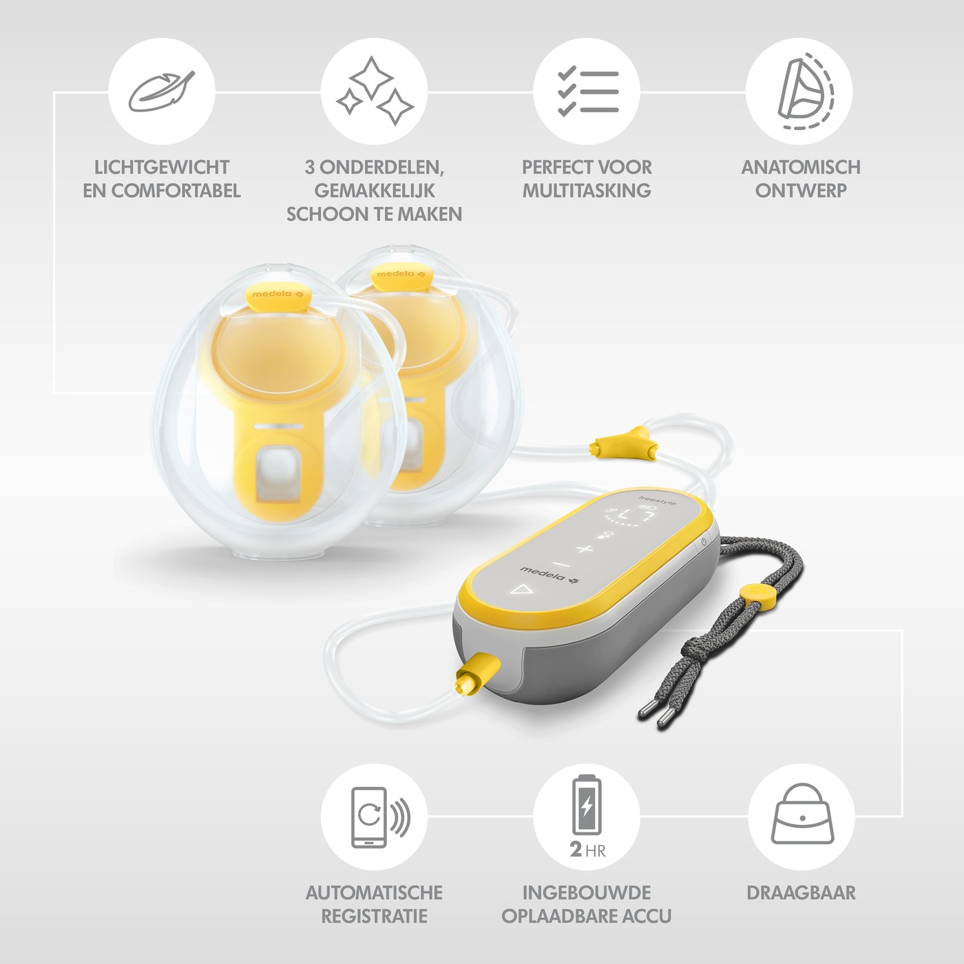 Medela Freestyle hands-free elektrische borstkolf bij